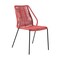 Armen Living Clip Indoor Outdoor Stackable Steel Dining Chair with Brick Red Rope, PK2 LCCPSIBRK - alternate 6